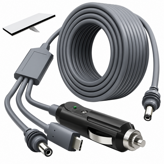Starlink Mini DC Power Cable 5M 3 in 1 USB C 12V Car DC Plug