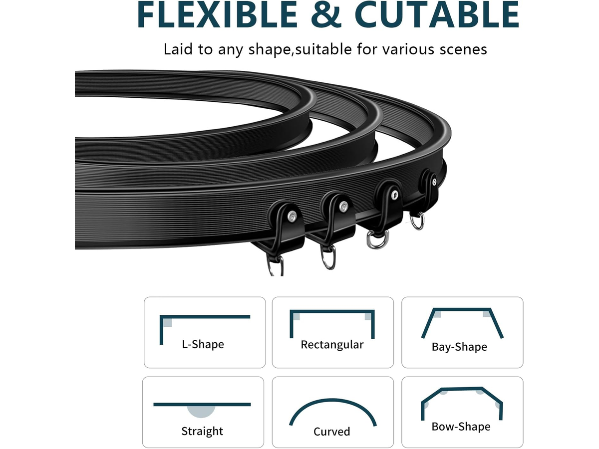 Ceiling Curved 5M Flexible Bendable Curtain Track