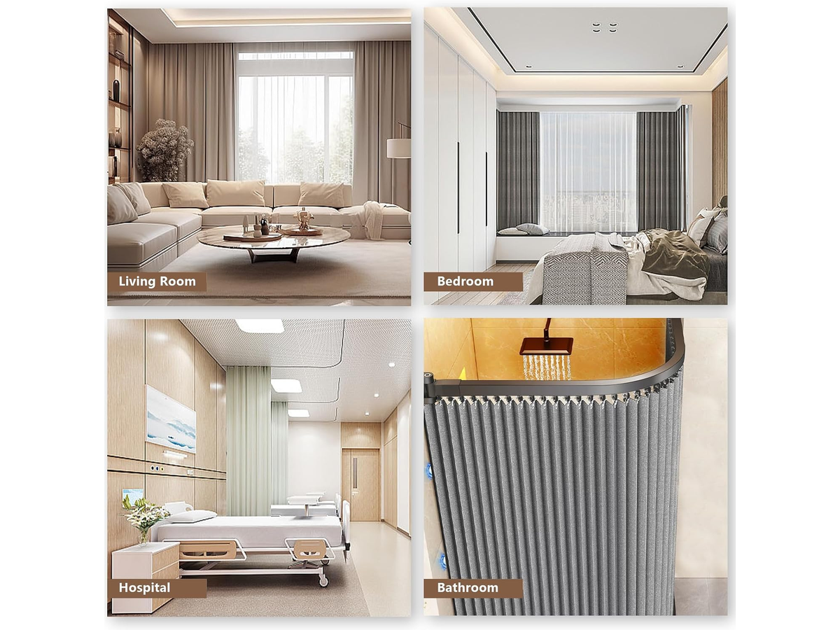 Ceiling Curved 5M Flexible Bendable Curtain Track