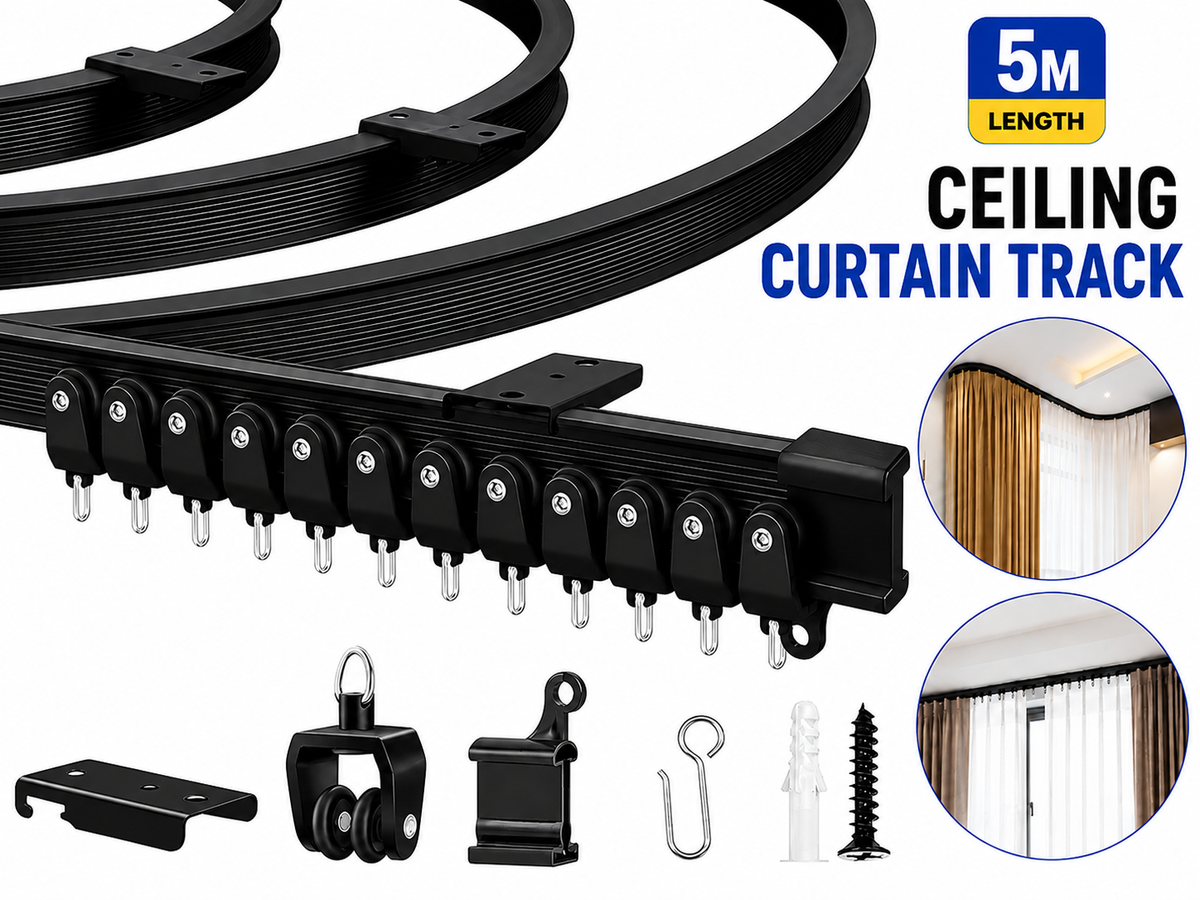Ceiling Curved 5M Flexible Bendable Curtain Track