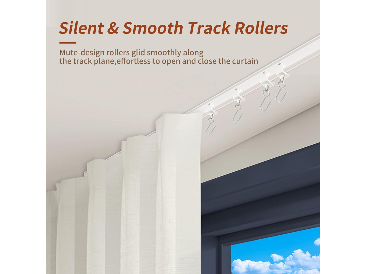 Bendable Ceiling Curtain Track 5M Flexible Ceiling Mount Curtain Rail