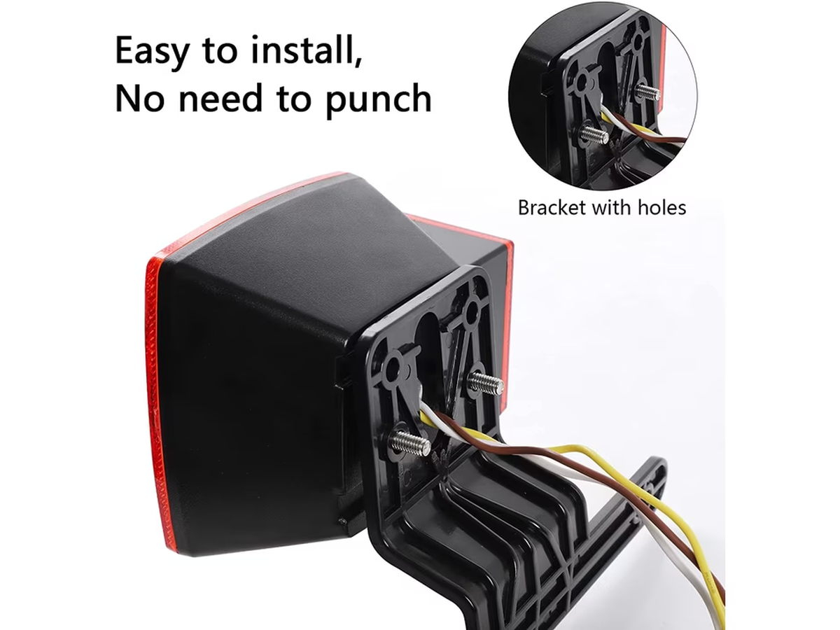 LED Trailer Light Kit IP68 Waterproof with 8FT Wiring Harness