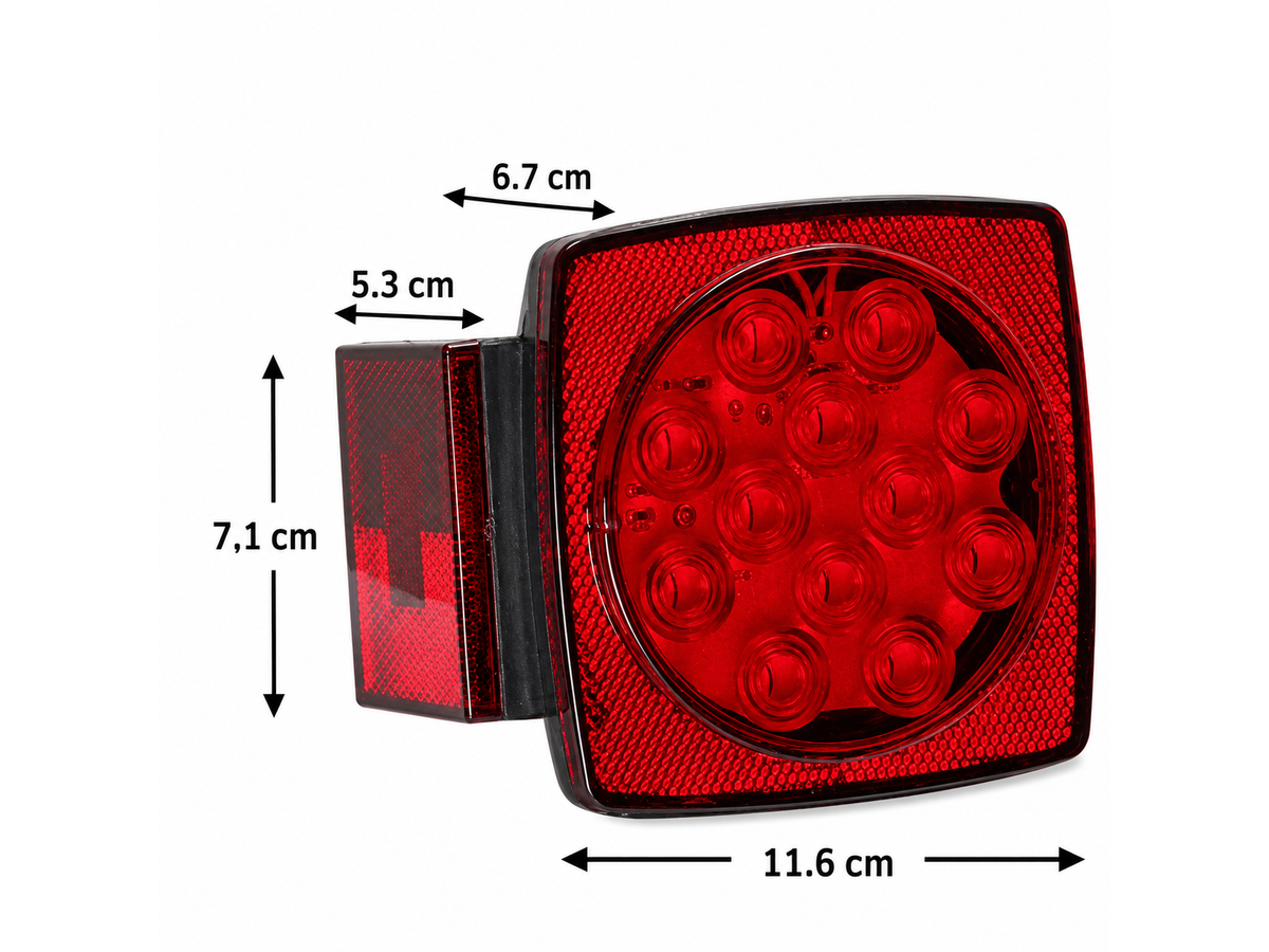 LED Trailer Light Kit IP68 Waterproof with 8FT Wiring Harness