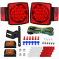LED Trailer Light Kit IP68 Waterproof with 8FT Wiring Harness