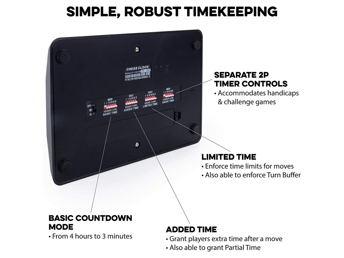 Digital Chess Clock Customisable Chess Timer for Tournament Play