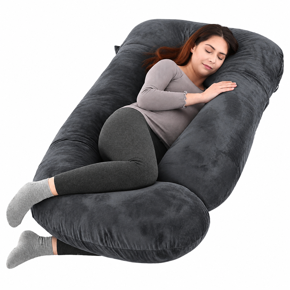 Full Body Maternity Side Sleeper Support with Washable Cover