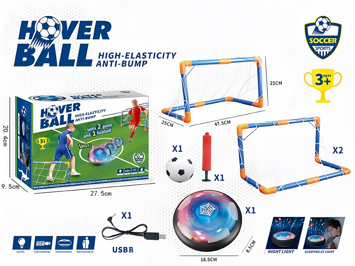 Hover Soccer Ball Set with LED Lights