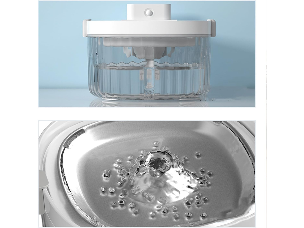 Automatic Pet Water Fountain 2L Stainless Steel Cat Dog Water Dispenser