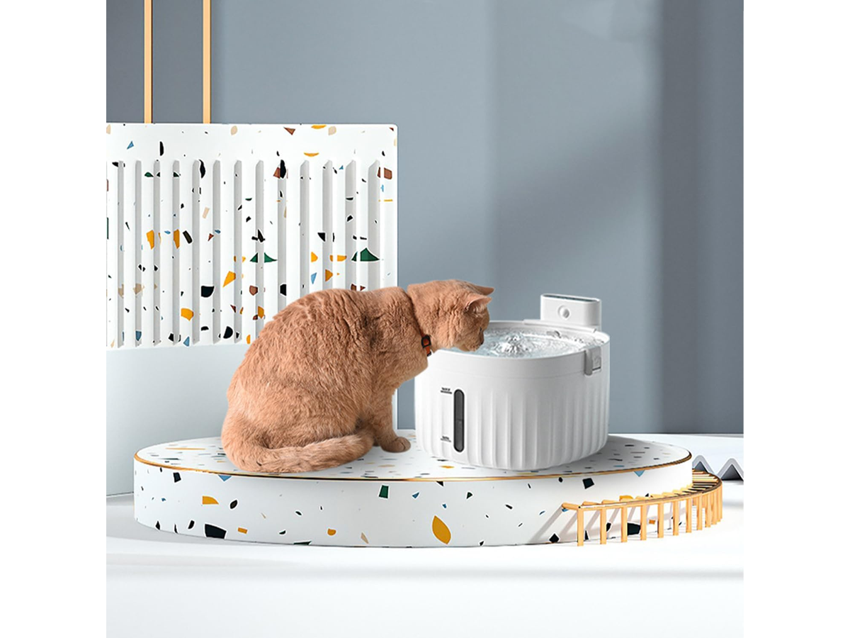 Automatic Pet Water Fountain 2L Stainless Steel Cat Dog Water Dispenser