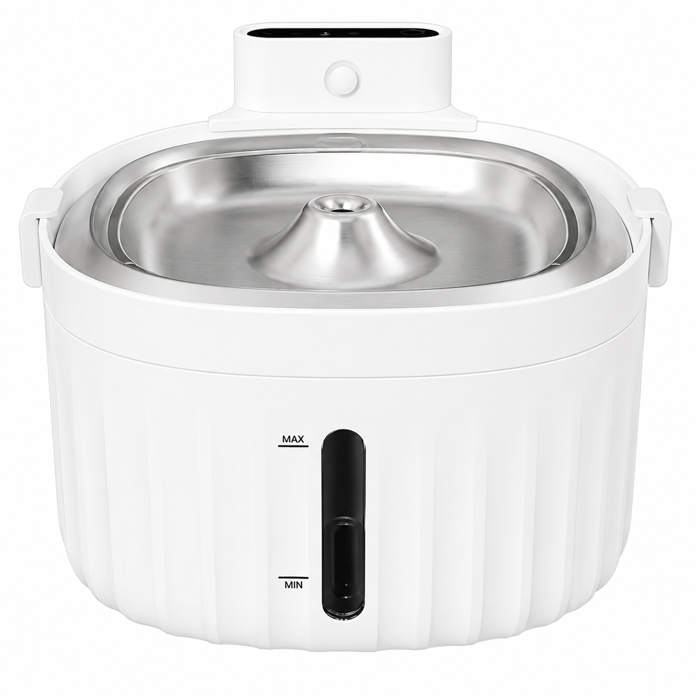 Automatic Pet Water Fountain 2L Stainless Steel Cat Dog Water Dispenser