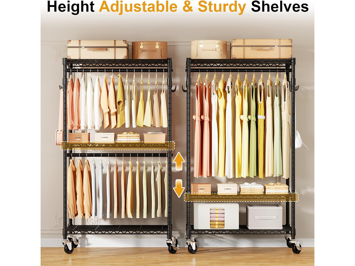 Rolling Clothes Rack