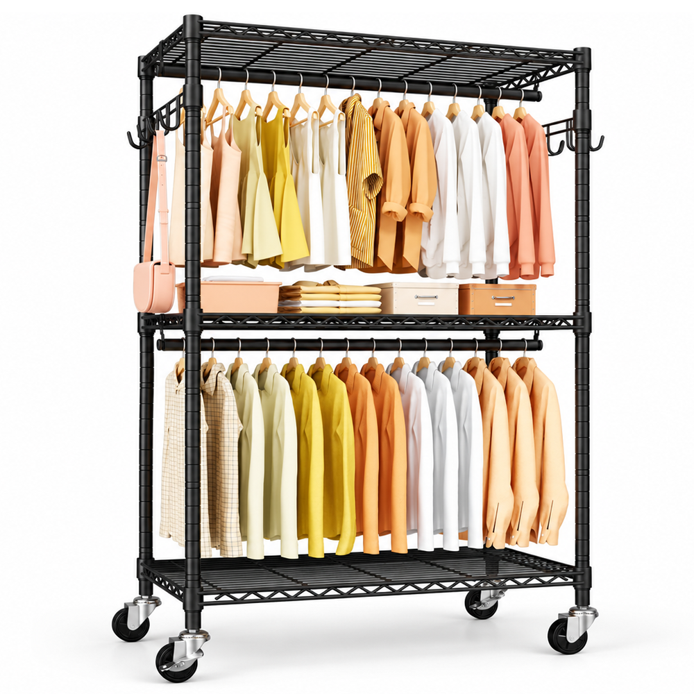 Rolling Clothes Rack