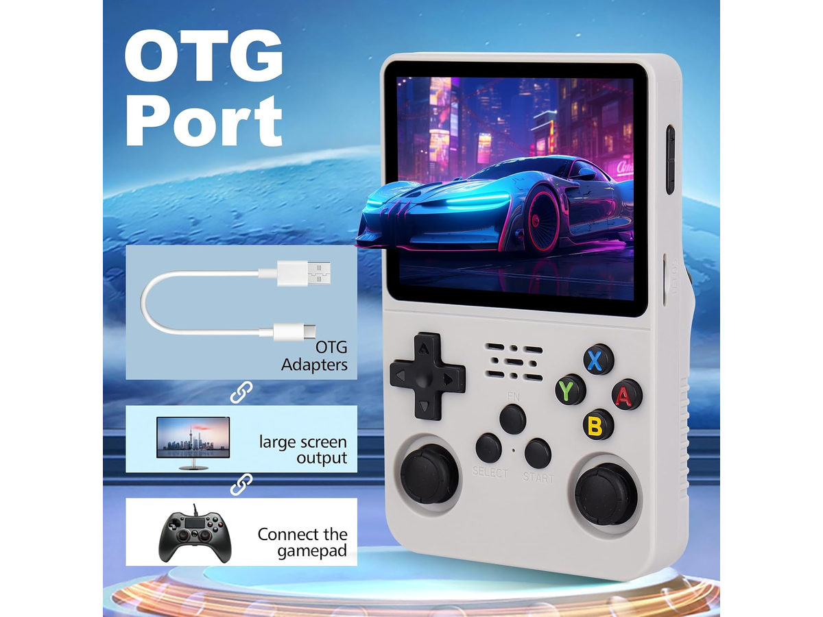 Portable Gaming Console R36S 3.5" HD LCD 128GB 30,000+ Games