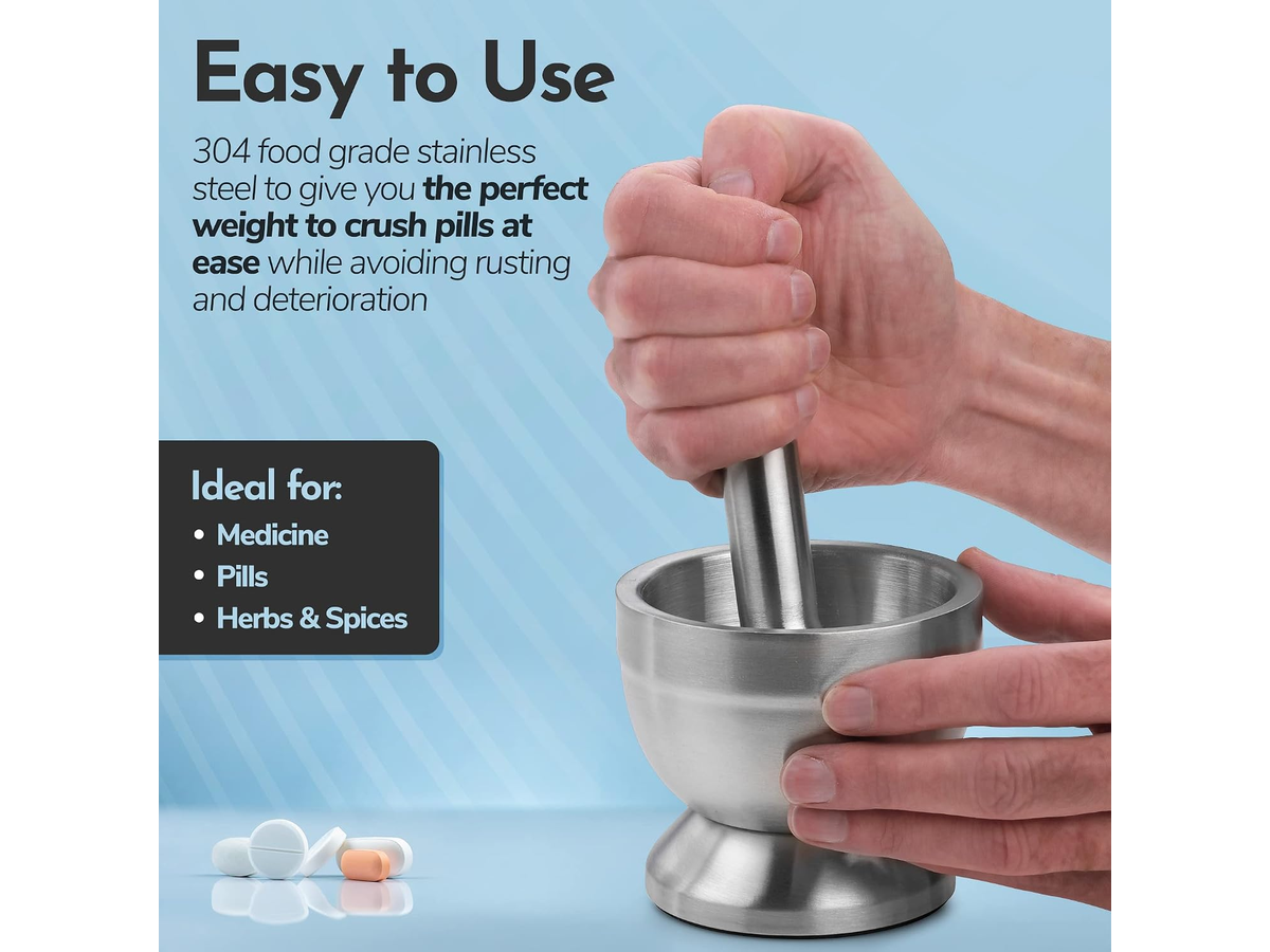 Pestle Pill Crusher Medicine Grinder 95mm