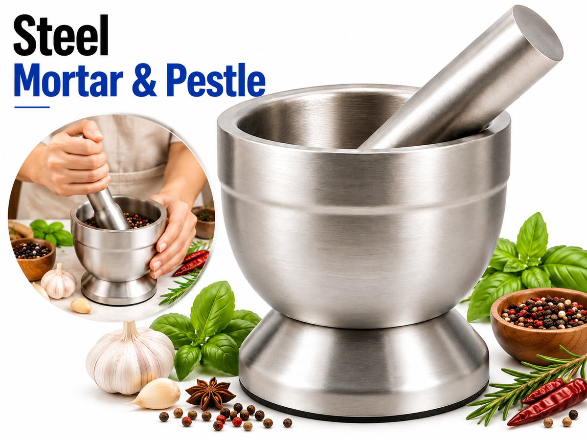 Stainless Steel Mortar and Pestle