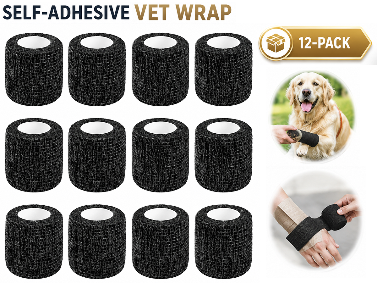 12 Pack Self-Adhesive Bandage Wrap 2 Inches