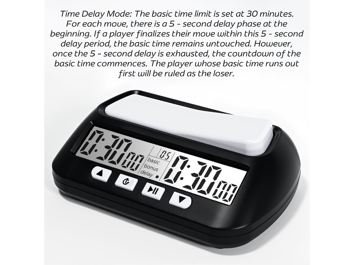 Professional Electronic Chess Timer with Alarm