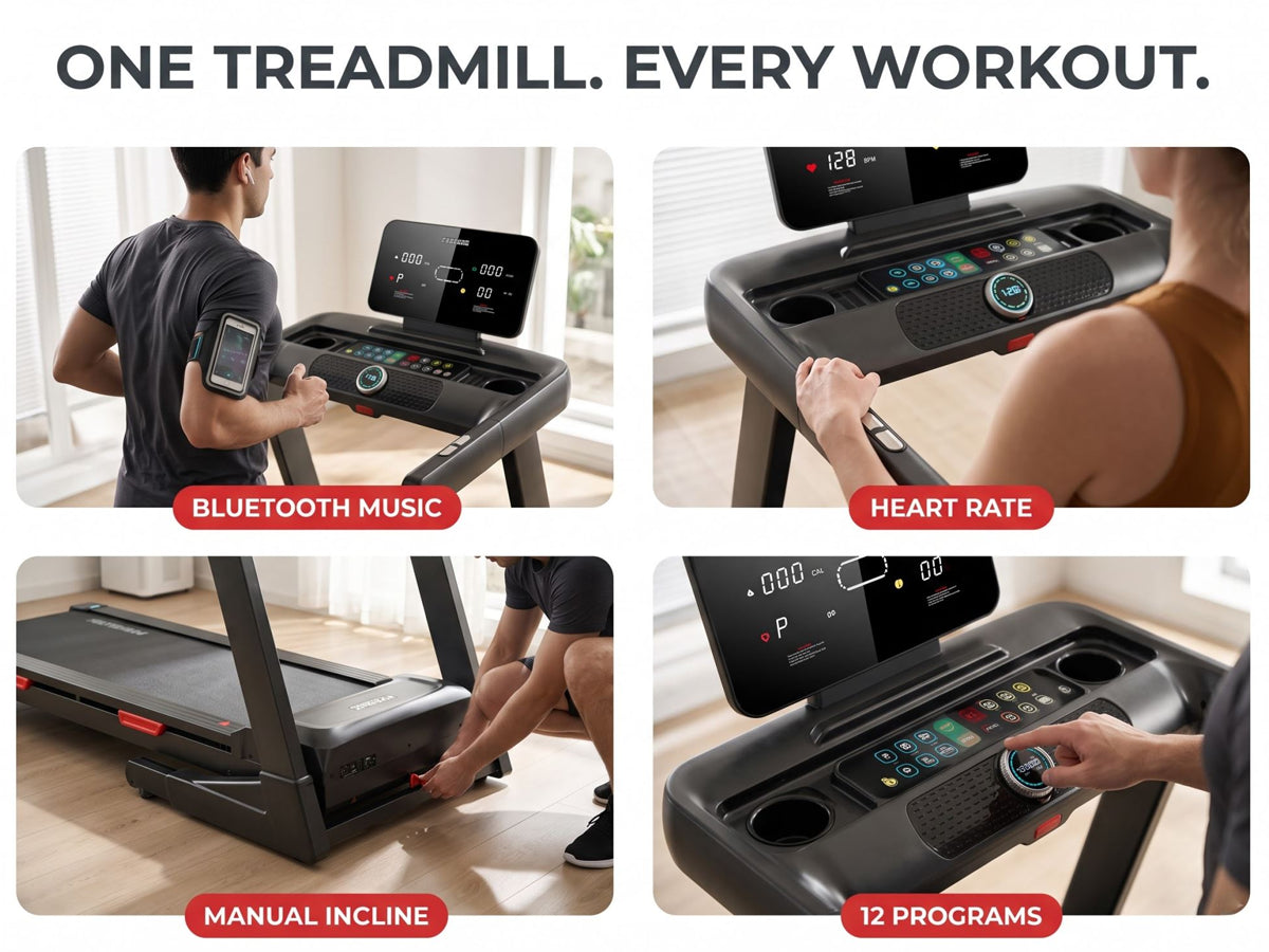 Electric Folding Treadmill 3.5HP