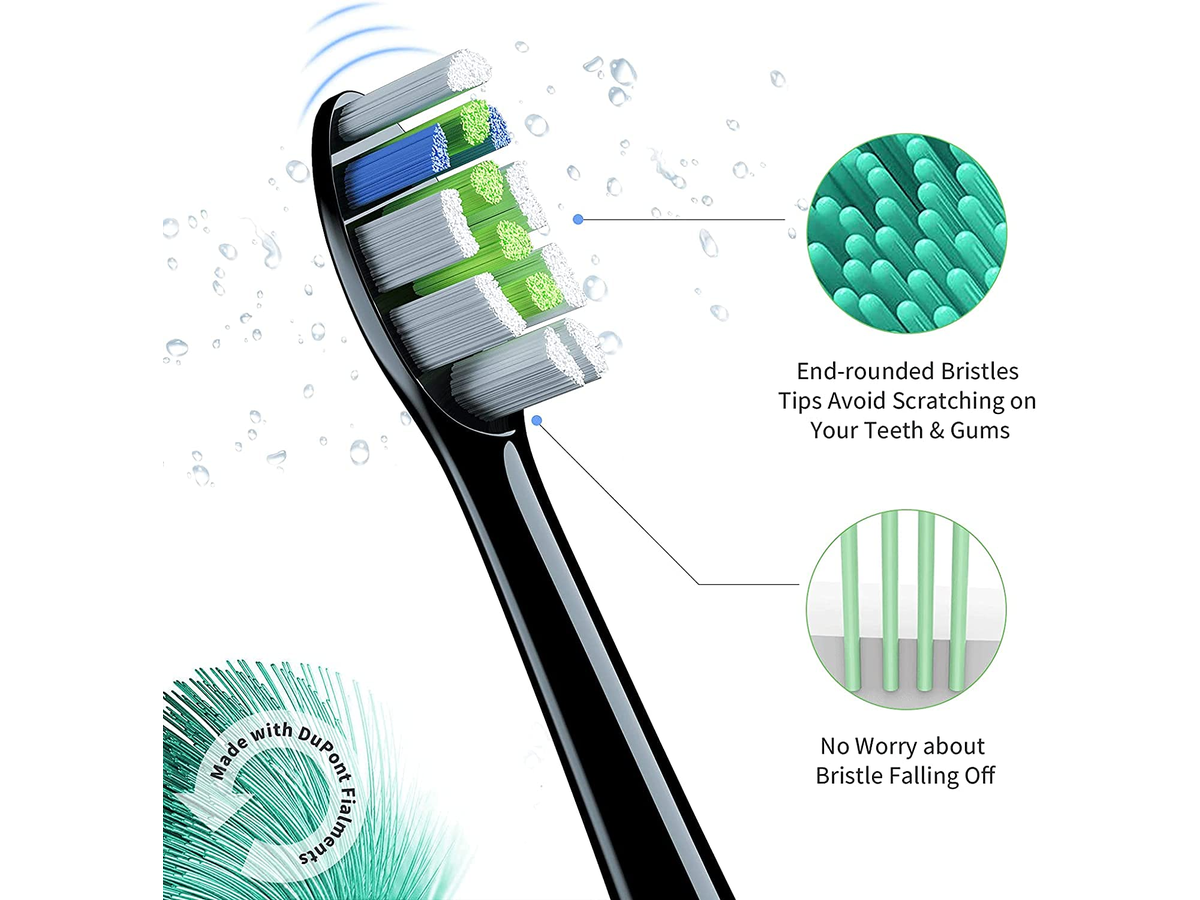 8 Pack Replacement Toothbrush Heads Philips Sonicare