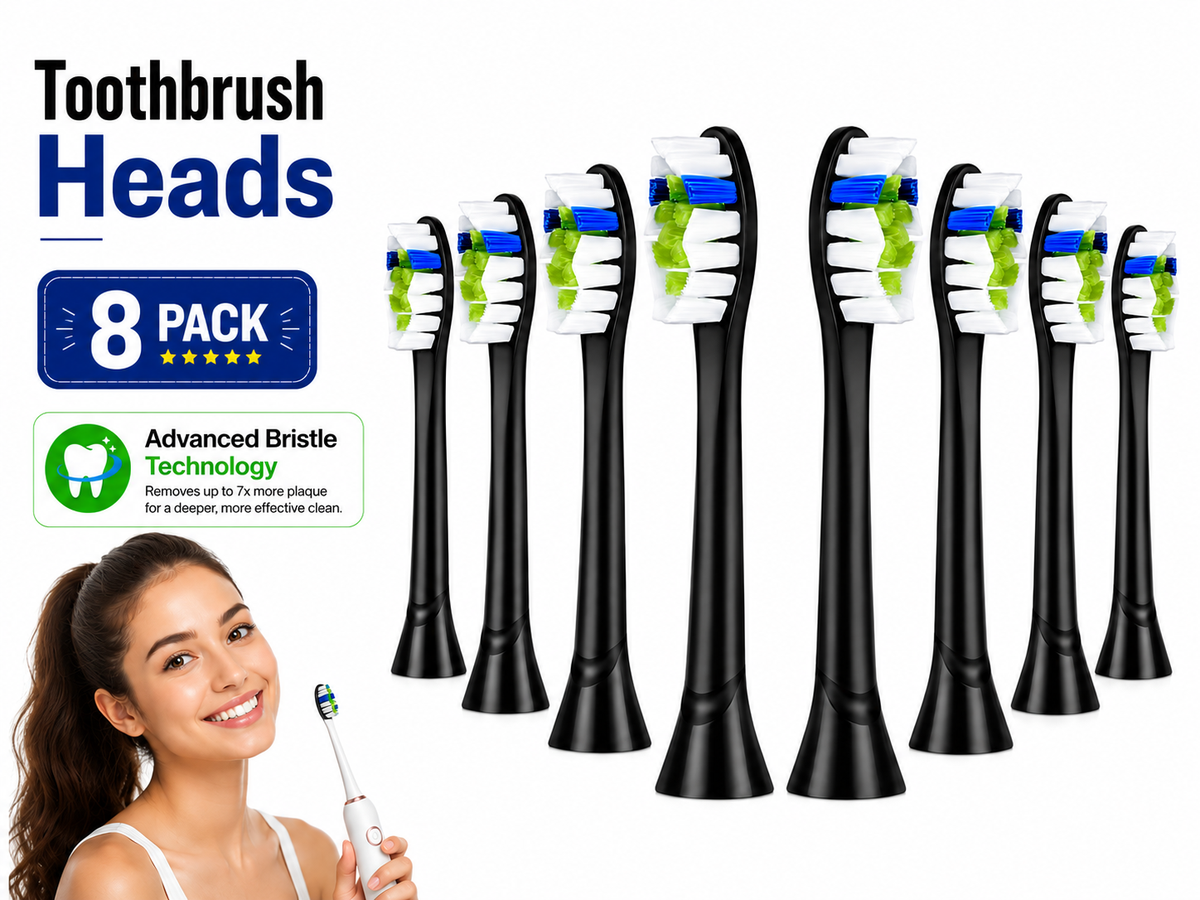 8 Pack Replacement Toothbrush Heads Philips Sonicare