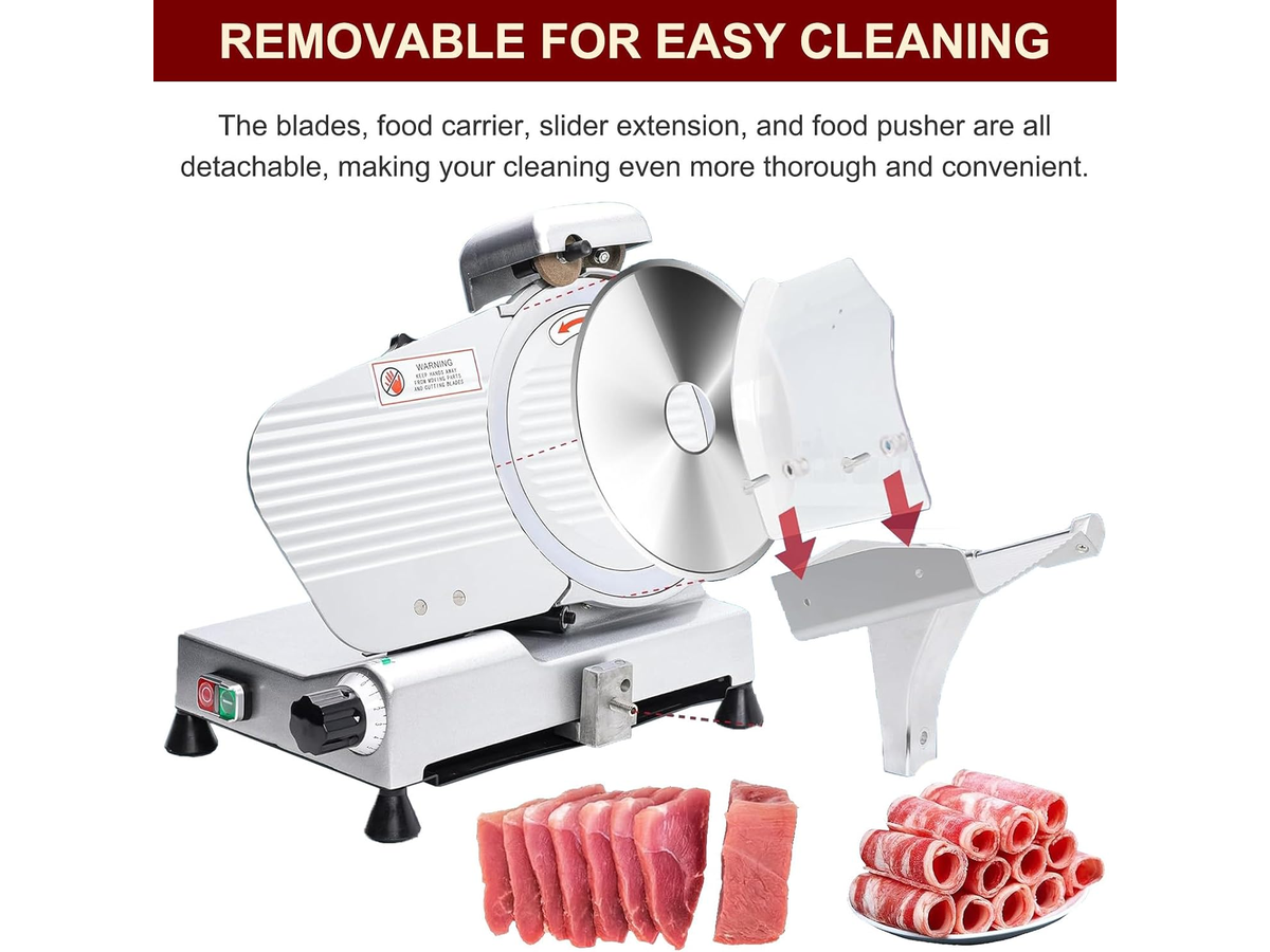 Electric Meat Slicer Machine 10 Inch Food Slicer