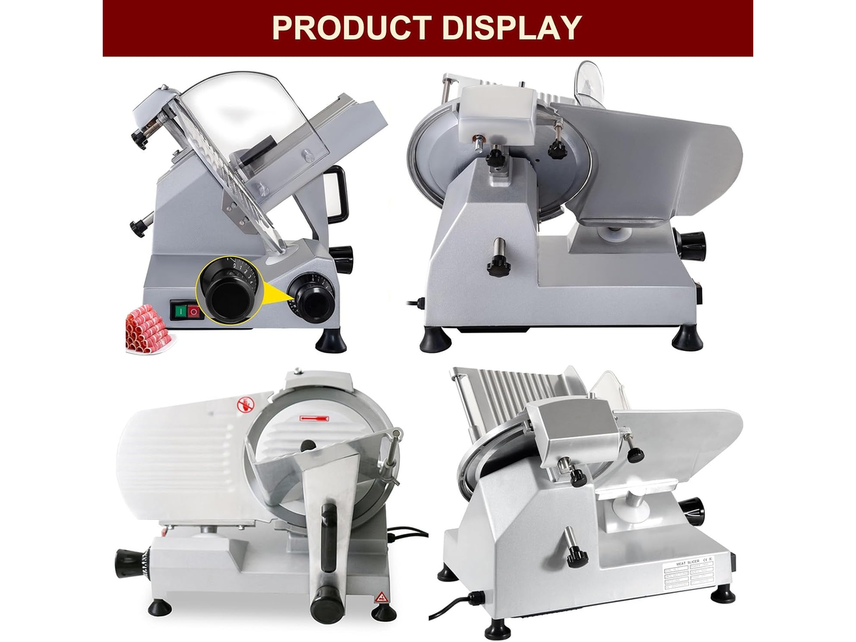 Electric Meat Slicer Machine 10 Inch Food Slicer