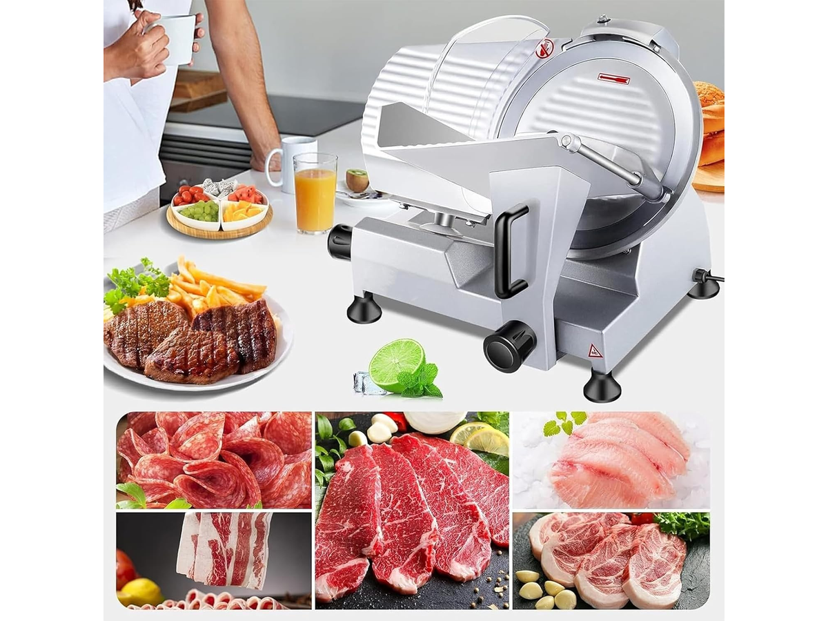 Electric Meat Slicer Machine 10 Inch Food Slicer