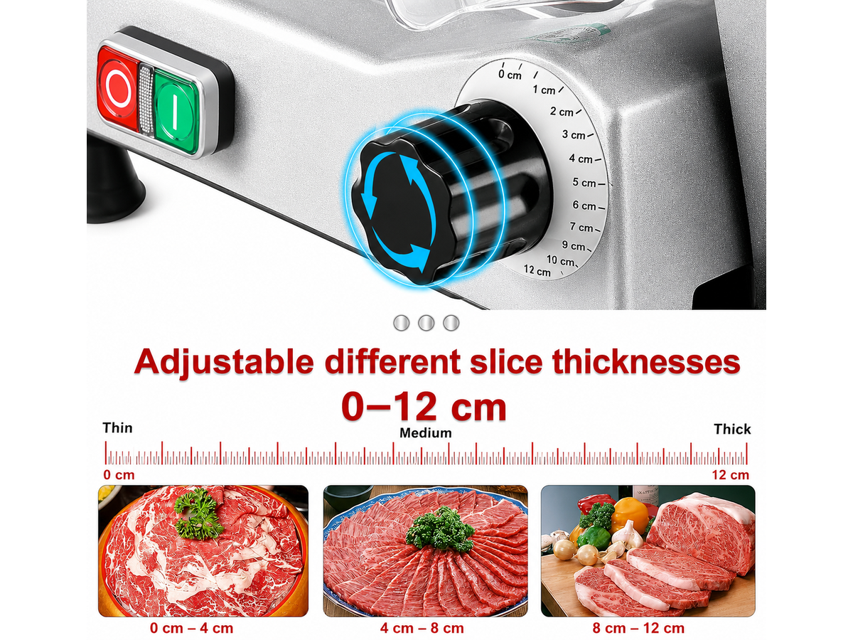 Electric Meat Slicer Machine 10 Inch Food Slicer