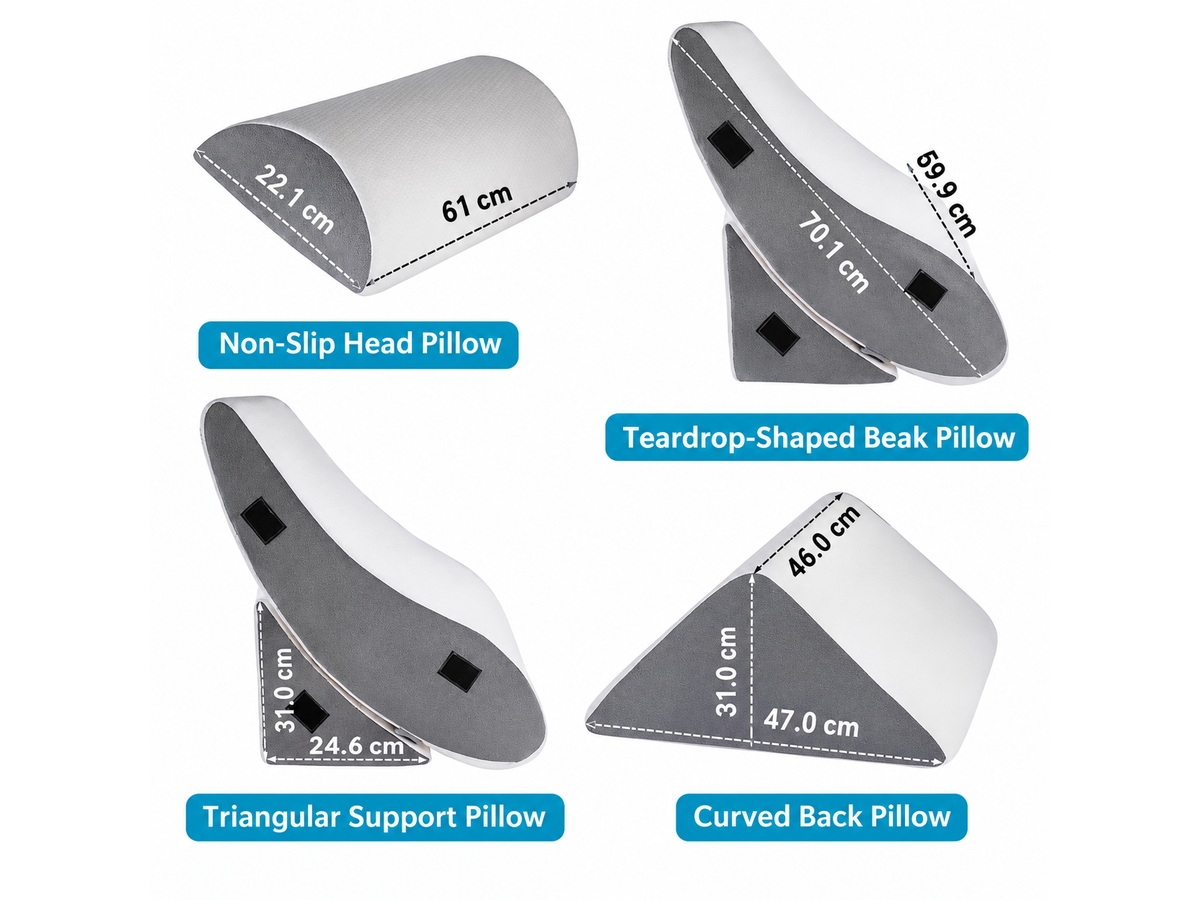 Wedge Pillow Set Memory Foam Bed Cushion