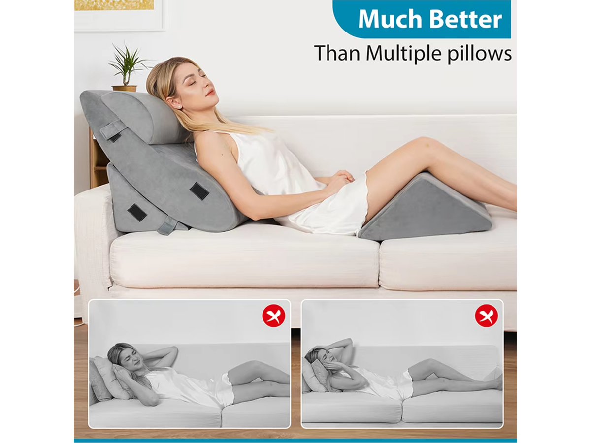 Wedge Pillow Set Memory Foam Bed Cushion