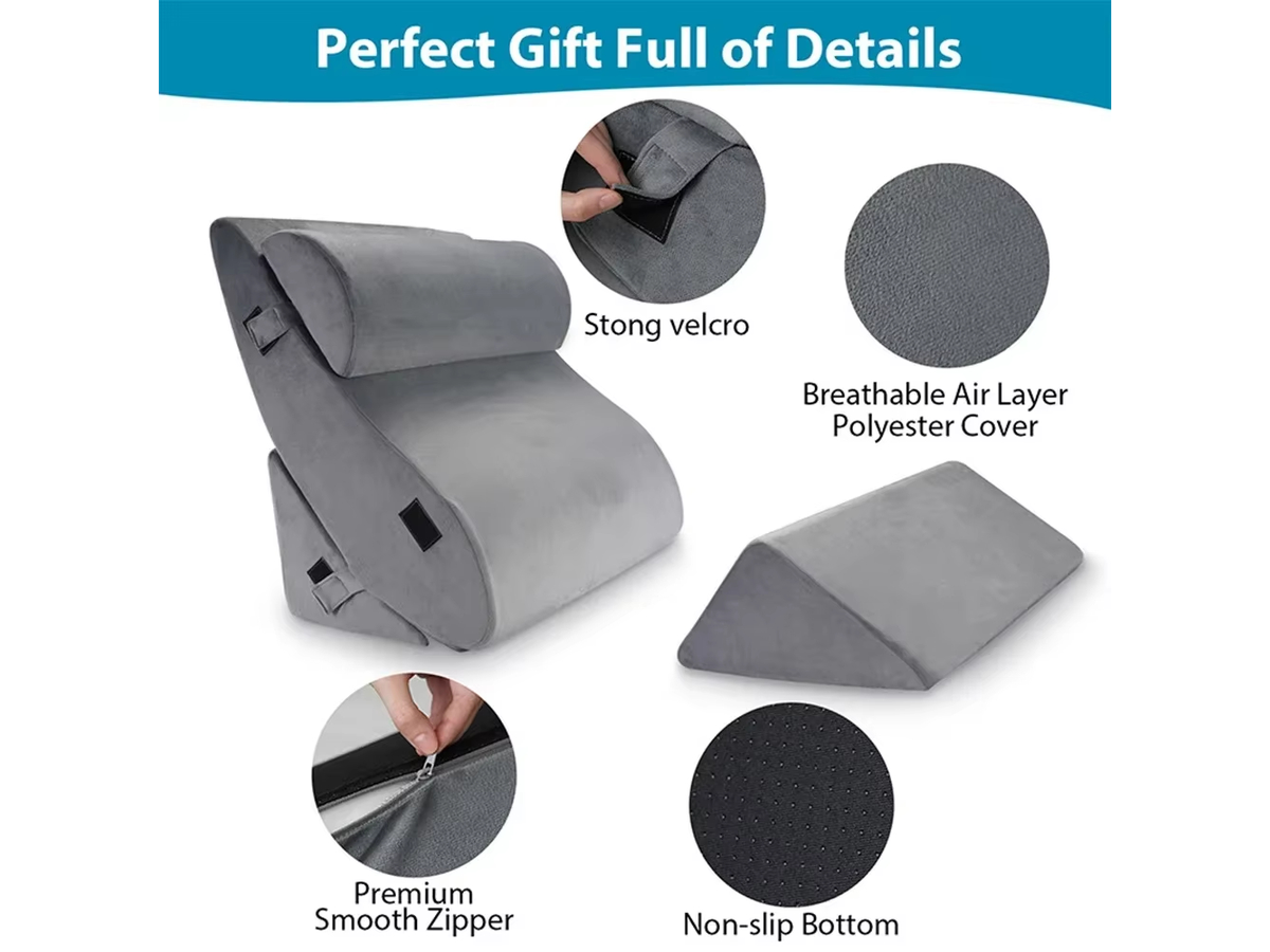 Wedge Pillow Set Memory Foam Bed Cushion