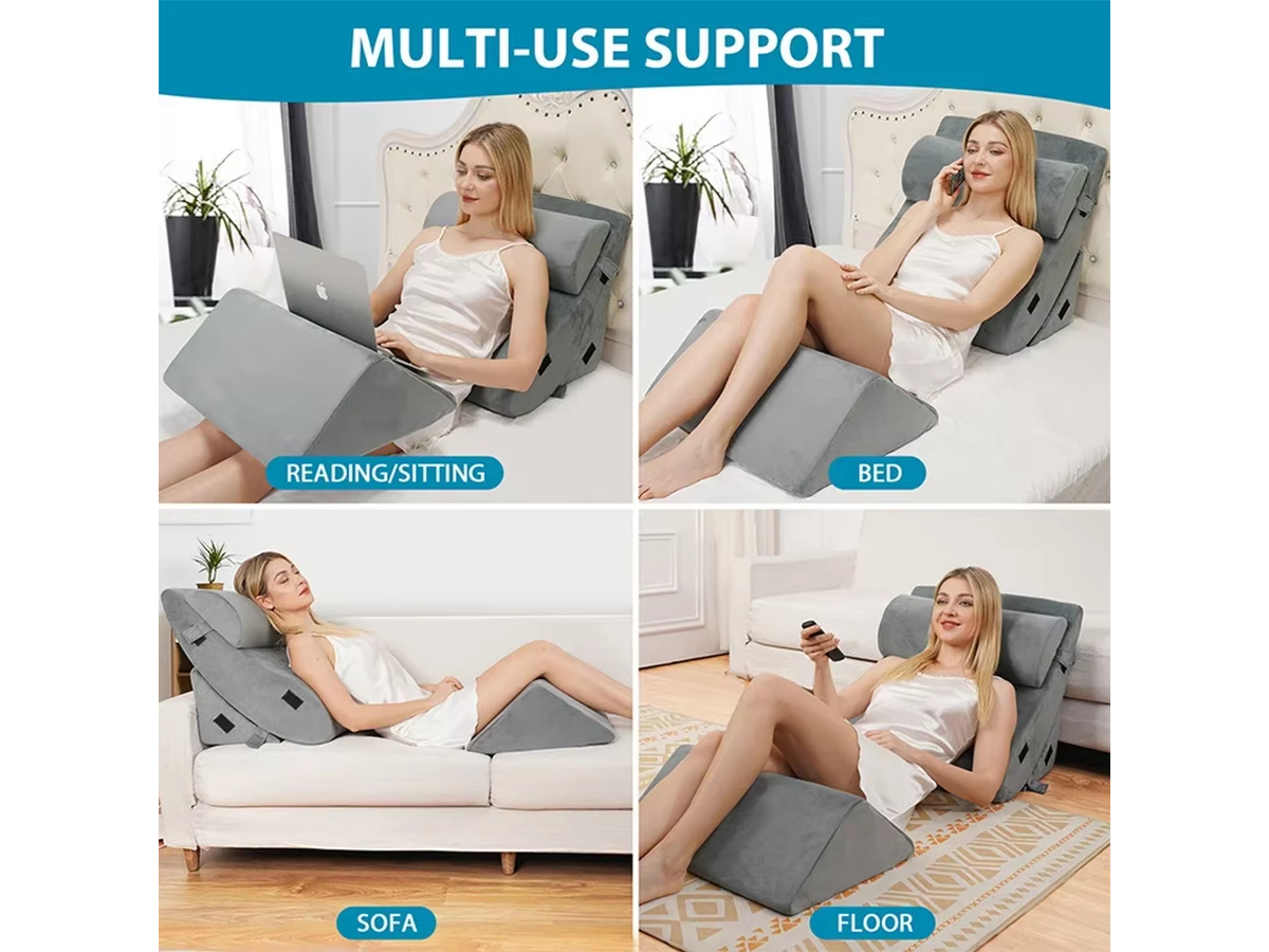 Wedge Pillow Set Memory Foam Bed Cushion