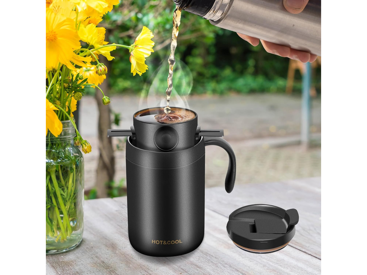 Camping Coffee Maker Pour Over Coffee Set Black