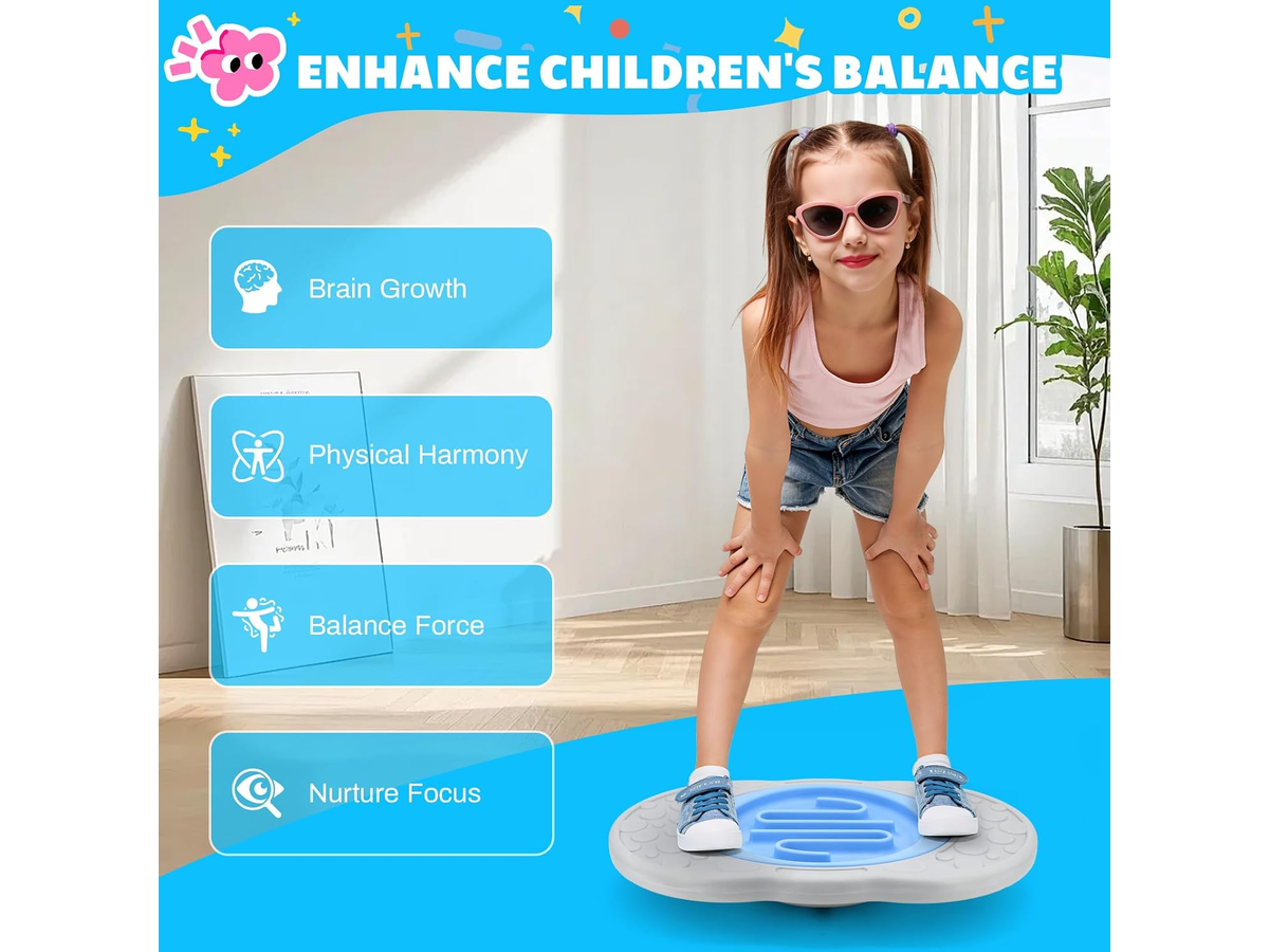 Balance Board for Kids 3-in-1 Wobble Board with Maze Game