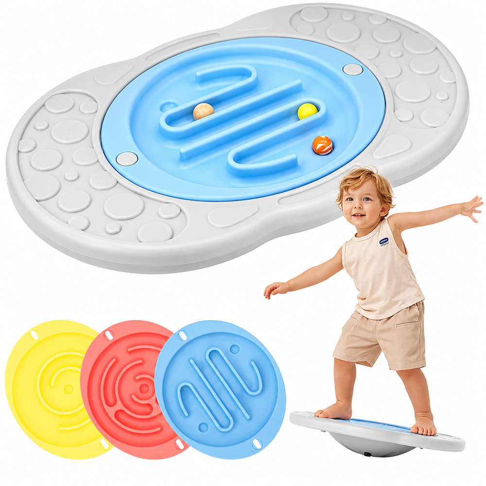 Balance Board for Kids 3-in-1 Wobble Board with Maze Game