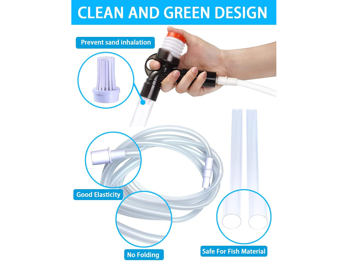 9 PCS Aquarium Gravel Cleaner Kit Siphon Water Changer
