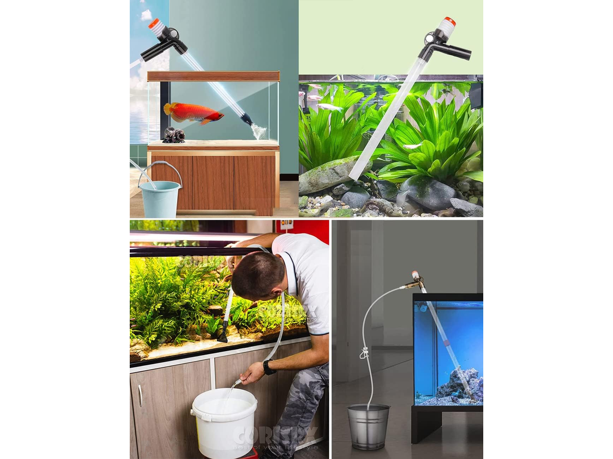 9 PCS Aquarium Gravel Cleaner Kit Siphon Water Changer