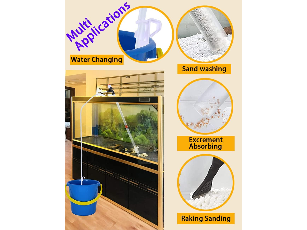 9 PCS Aquarium Gravel Cleaner Kit Siphon Water Changer