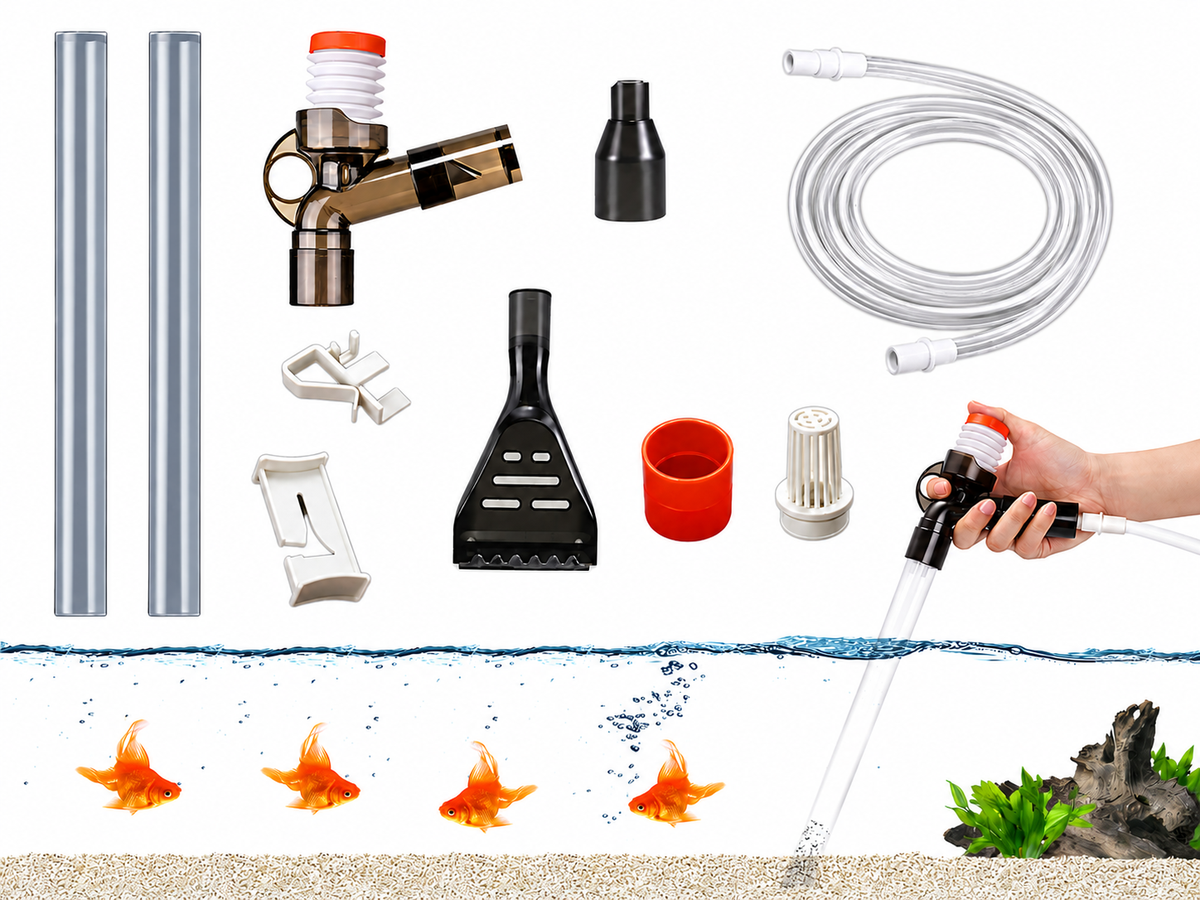 9 PCS Aquarium Gravel Cleaner Kit Siphon Water Changer