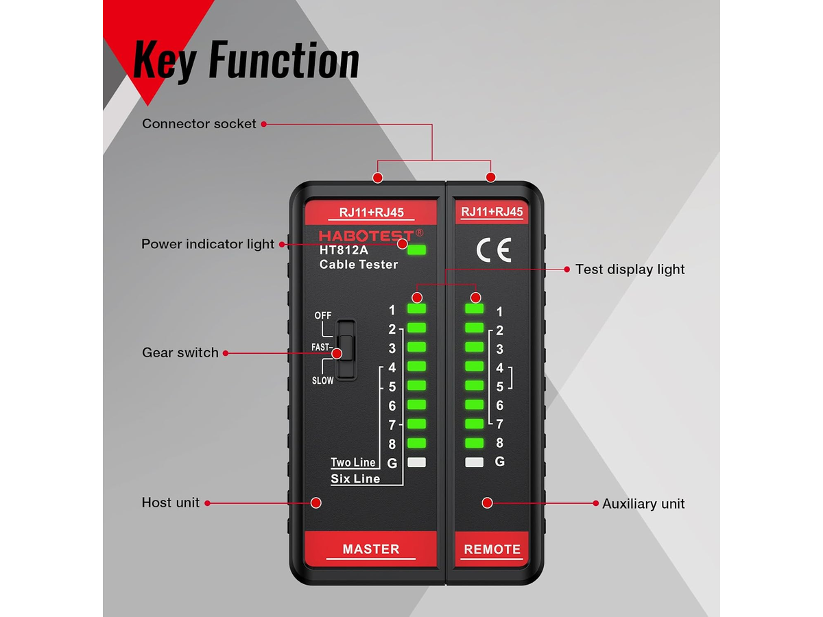 Network Cable Tester HABOTEST