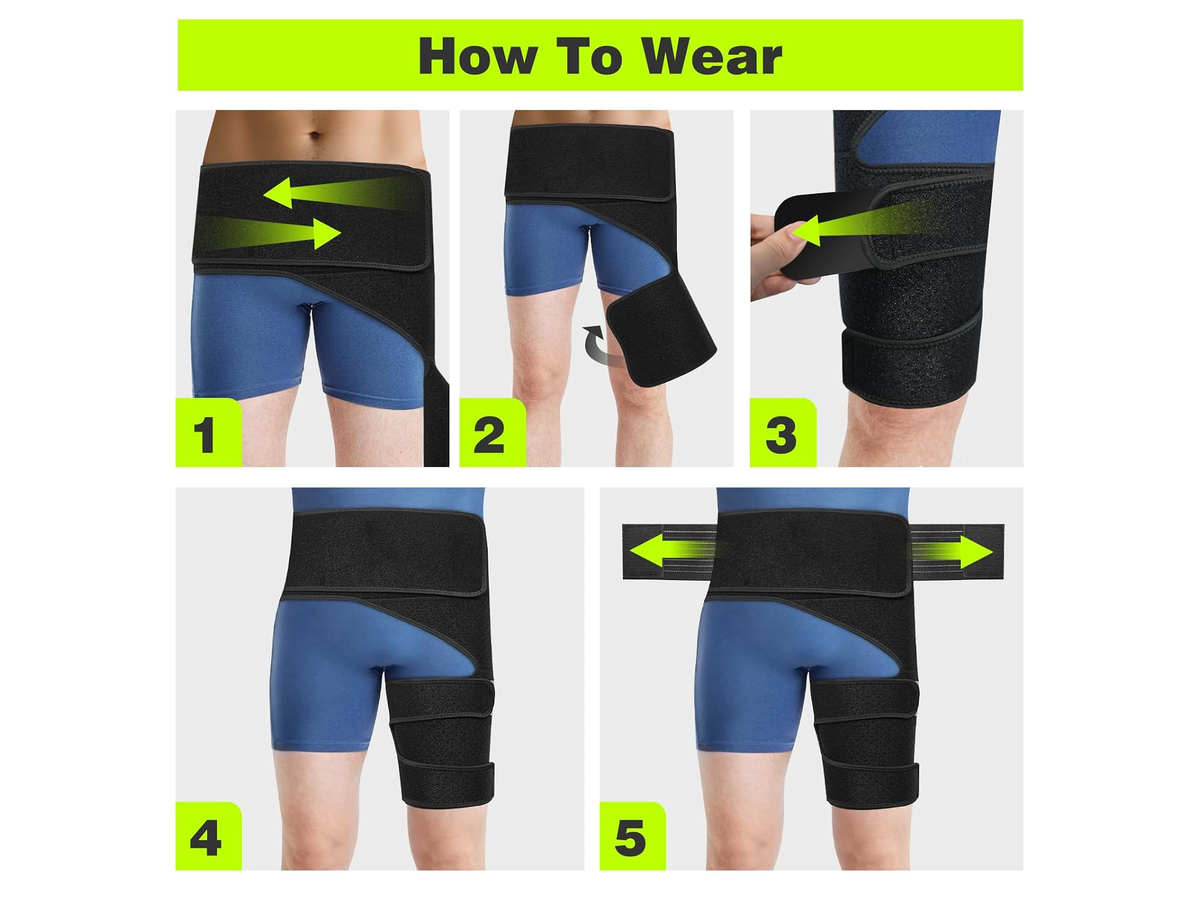 Hip Brace left Adjustable Compression Support Wrap