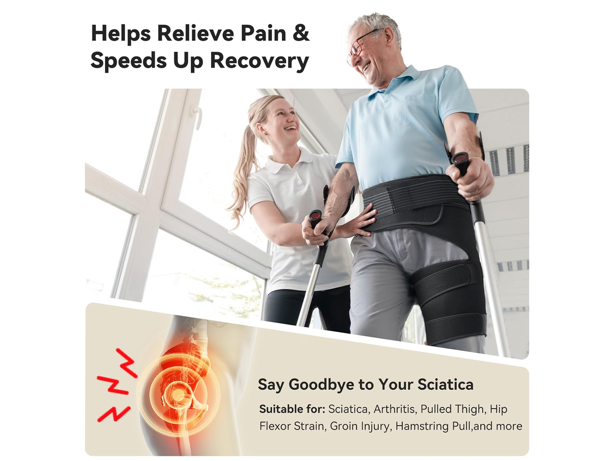 Hip Brace left Adjustable Compression Support Wrap