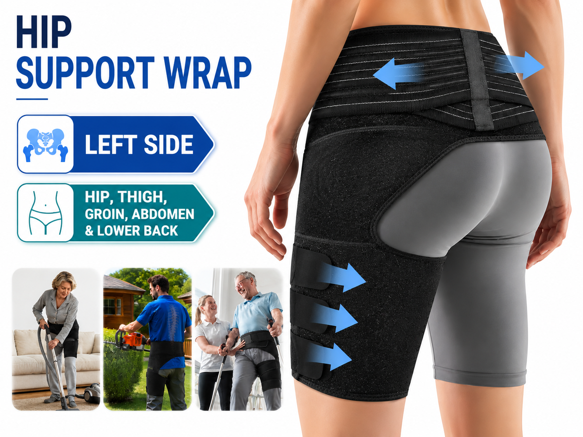Hip Brace left Adjustable Compression Support Wrap