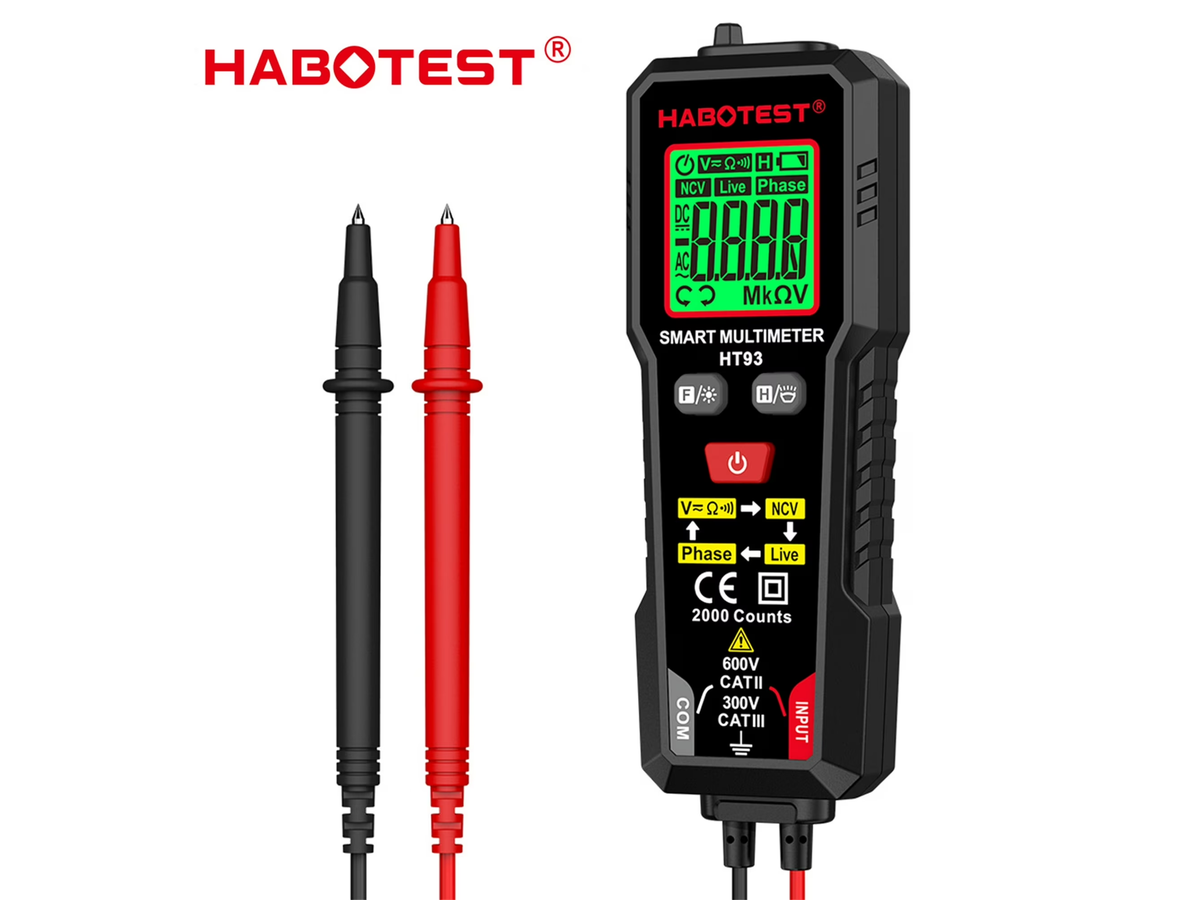 Smart Multimeter TRMS 2000 Counts Voltmeter with NCV