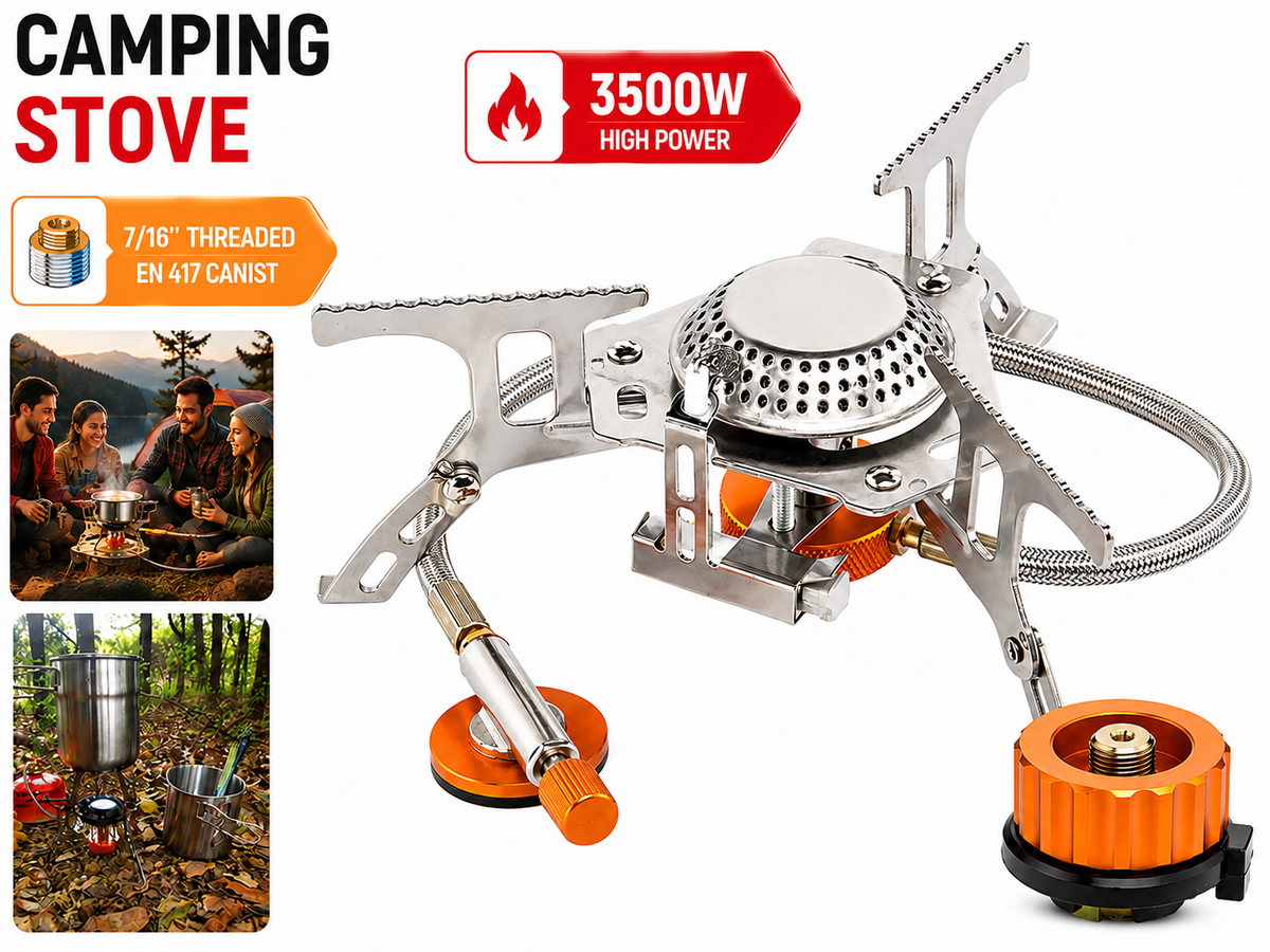 Camping Stove 3500W Backpacking Gas Stove