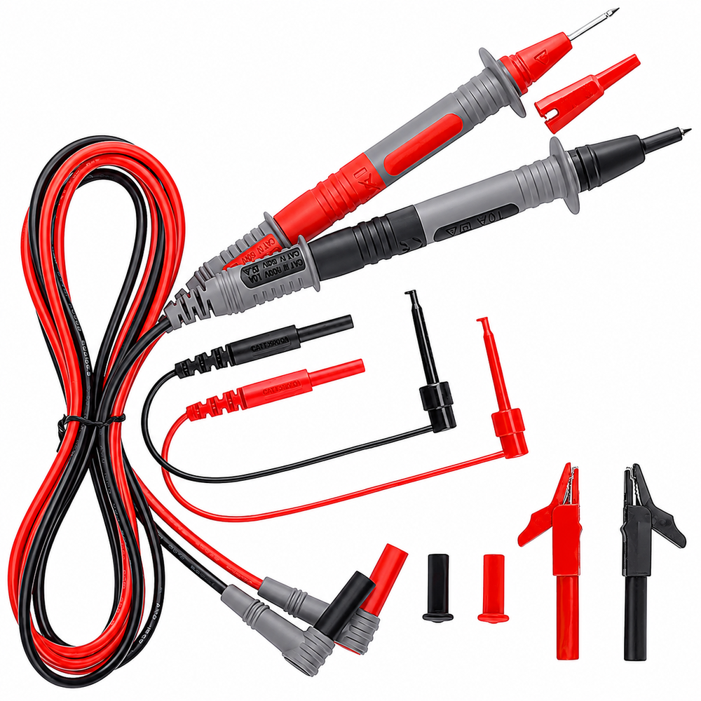 Multimeter Test Leads Kit 48" CAT III 1000V CAT IV 600V