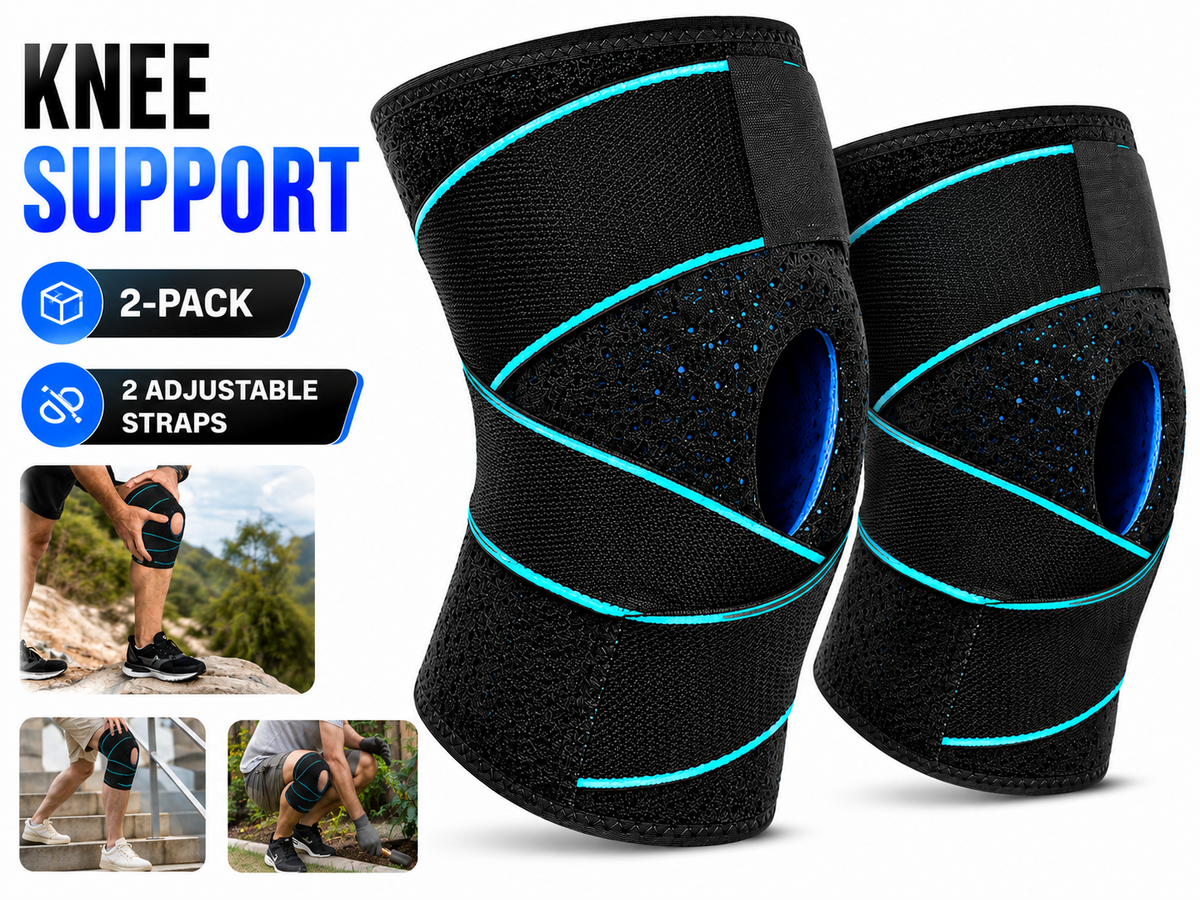 Knee Support 2 Pack Knee Braces for Men & Women