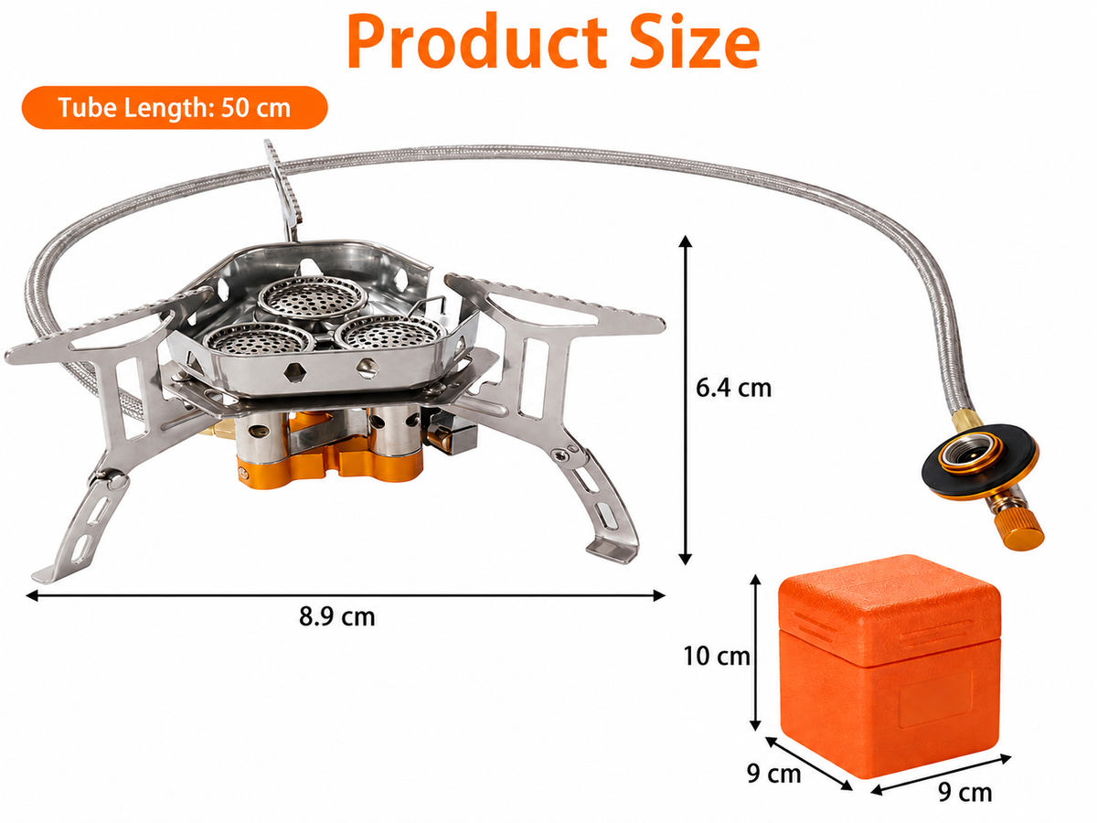 Camping Stove 3500W Backpacking Gas Stove