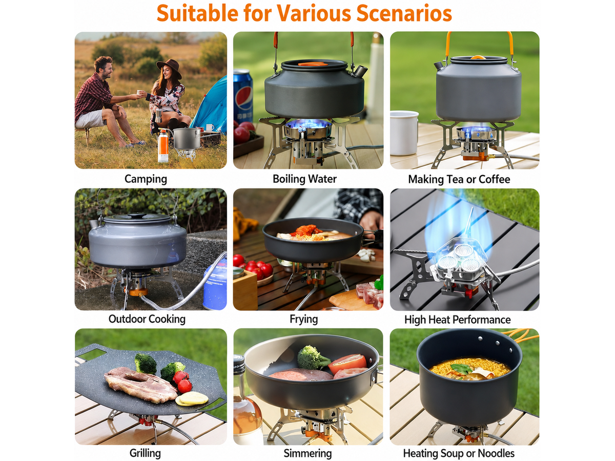 Camping Stove 3500W Backpacking Gas Stove