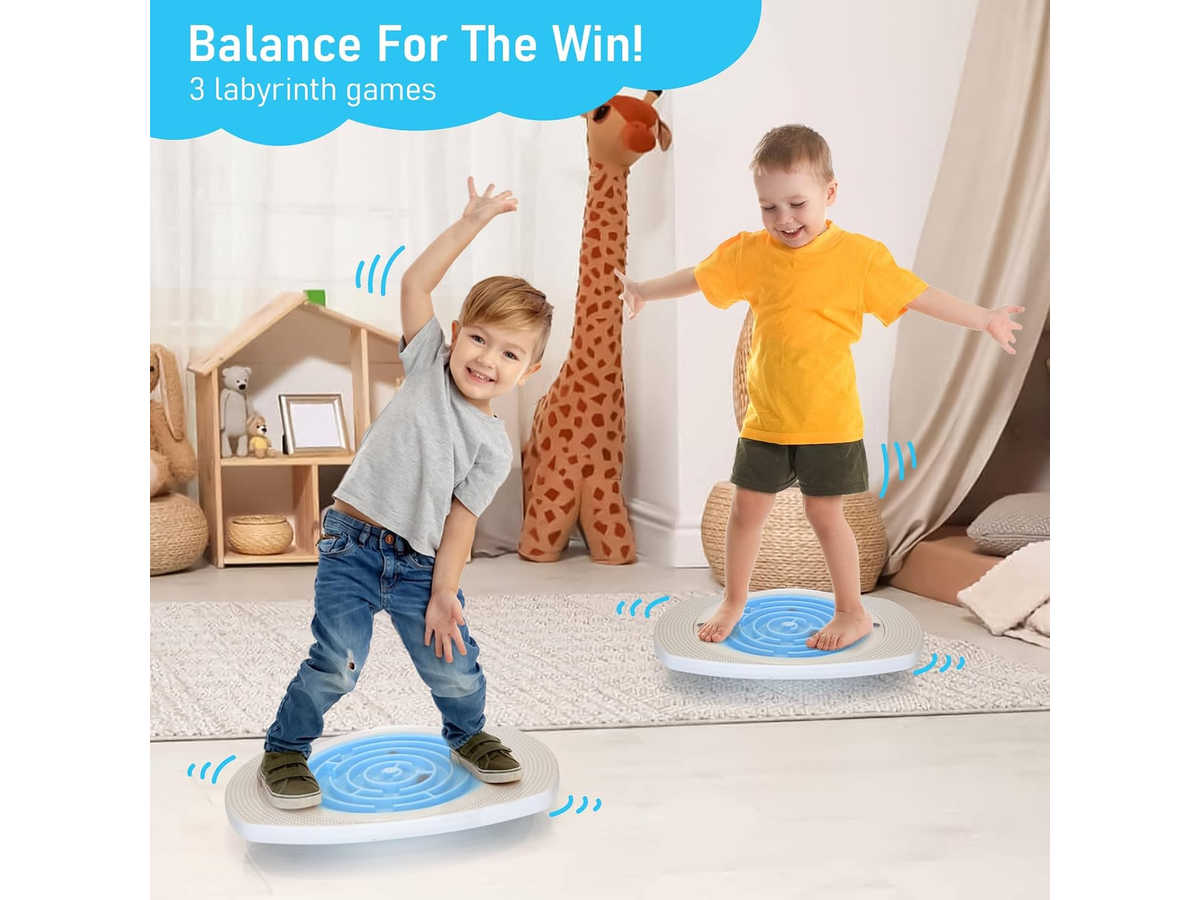 Balance Board for Kids 3-in-1 Wobble Board with Maze Game